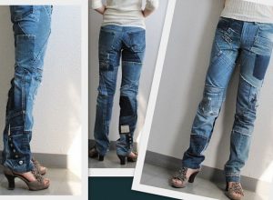 Как сделать старые джинсы модными