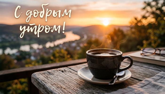 Как своими руками сделать открытку с пожеланием Доброго утра?